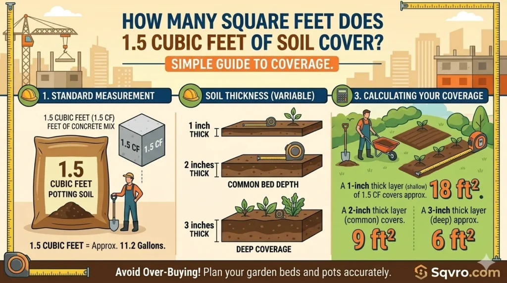 1.5 Cubic Feet Soil Covers How Many Square Feet