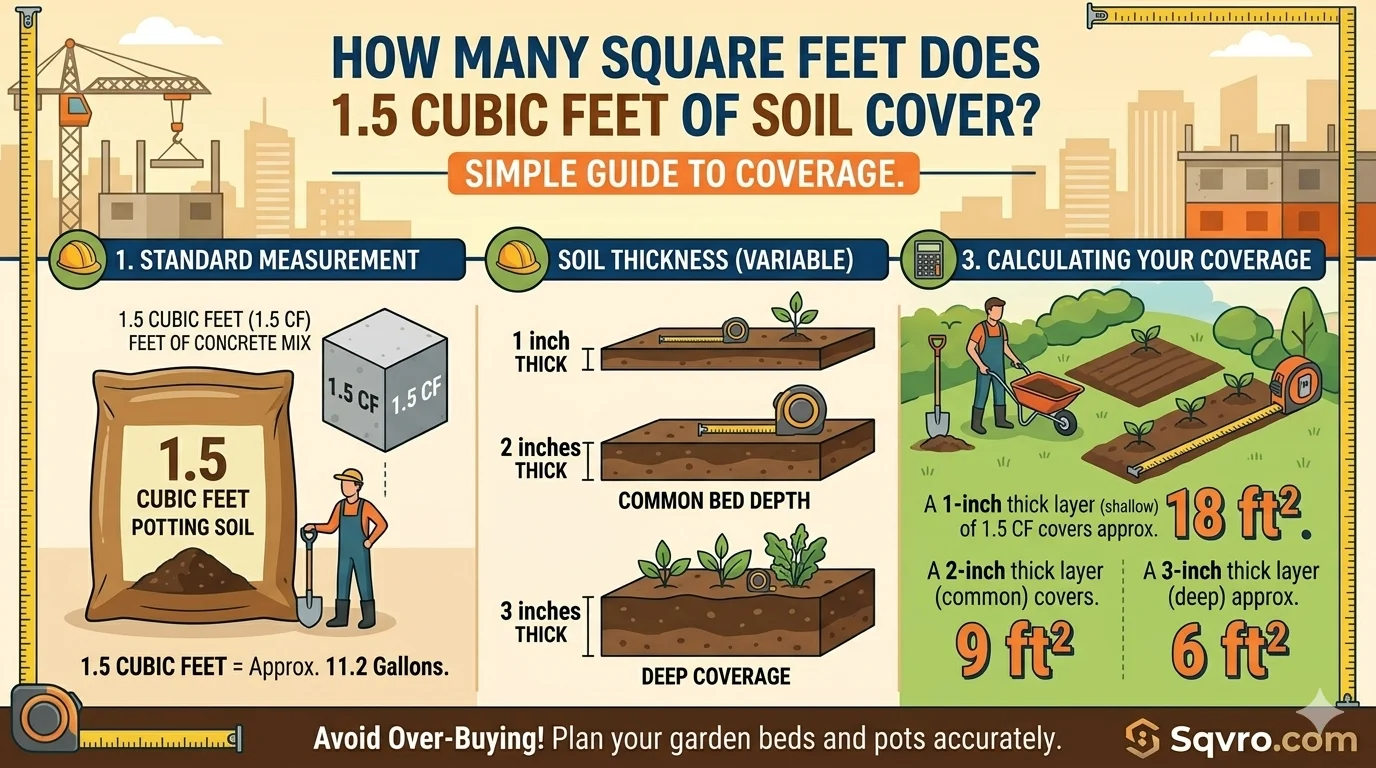 1.5 Cubic Feet Soil Covers How Many Square Feet