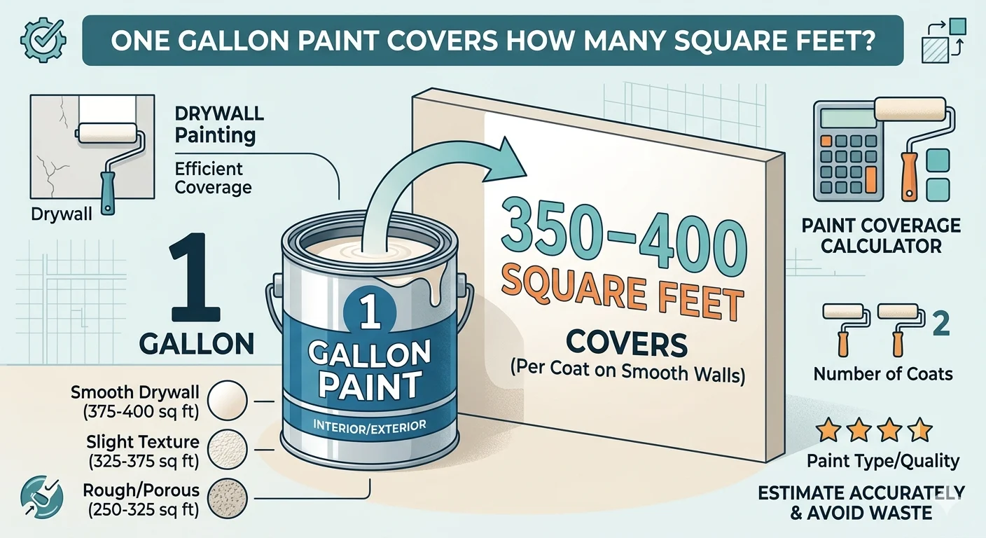 One Gallon Paint Covers How Many Square Feet? Complete Guide