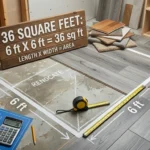 In forographic is showing that How Many Feet Is 36 Square Feet?