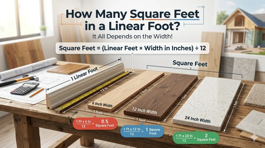 How Many Square Feet Is in a Linear Foot?