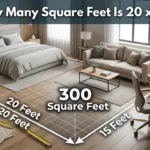 How Many Square Feet Is 20 x 15?