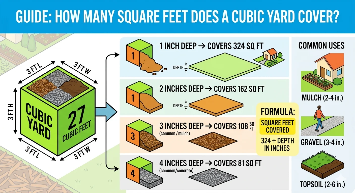 How Many Square Feet Does a Cubic Yard Cover?