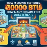Infographic is showing that bHow Many Square Feet Does 30000 BTU Heat?