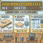 Infographic is showing that How Many Board Feet in a 4x8 Sheet of Plywood?