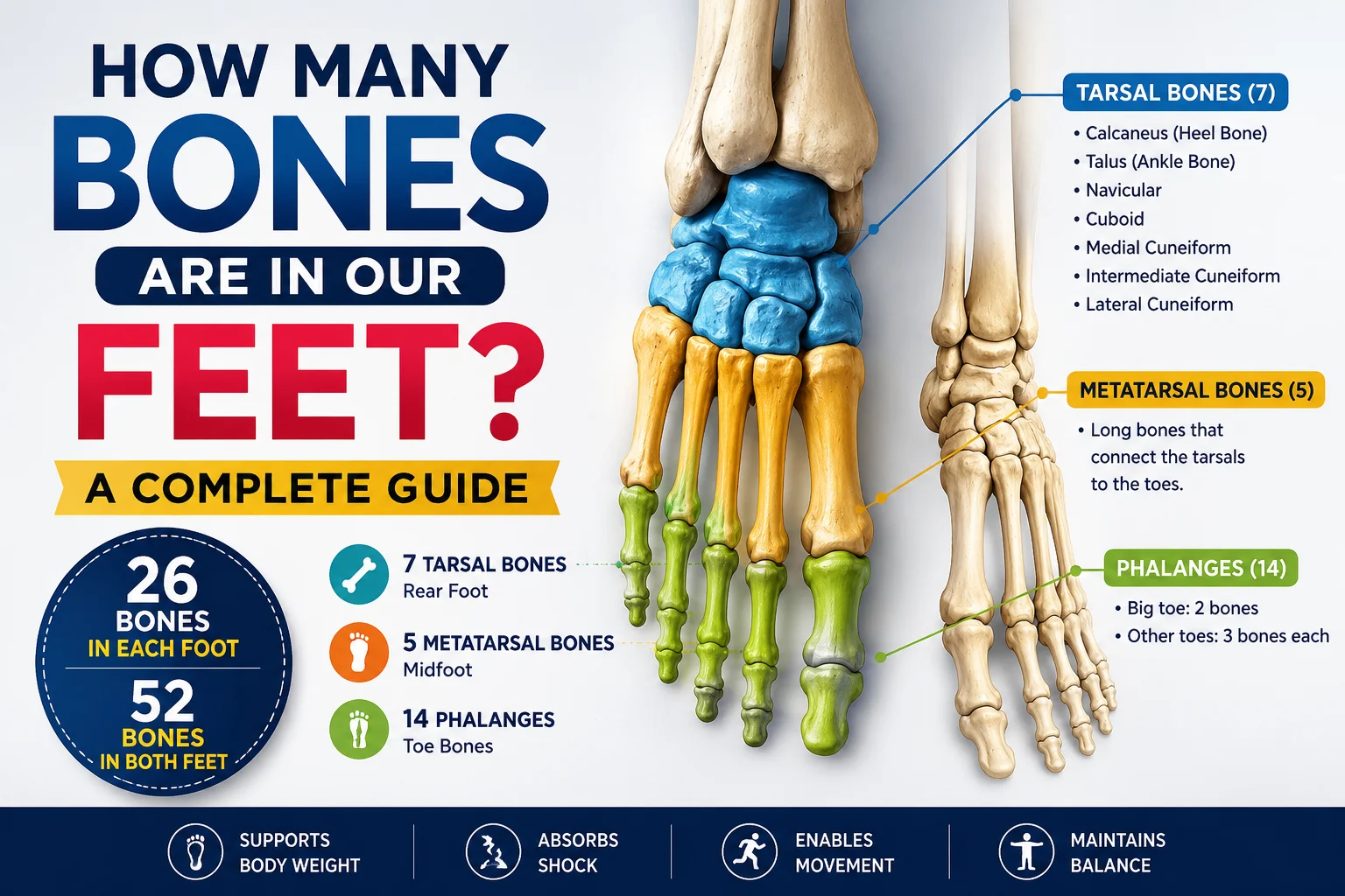 How Many Bones Are in Our Feet? A Complete Guide