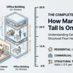 Infographic Is showing that How Many Feet Tall Is One Story? Complete Guide