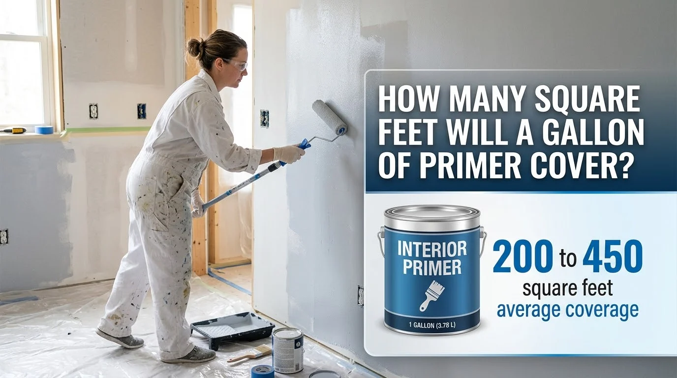 How Many Square Feet Will a Gallon of Primer Cover?