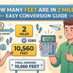 Infographic is showing that How Many Feet Are in 2 Miles? Easy Conversion Guide