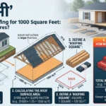 K I Ina Infographic is showing that How Many Squares of Roofing Is 1000 Square Feet?