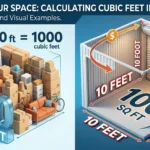 infographic is showing that How Many Cubic Feet in a 10 x 10 Storage Unit?