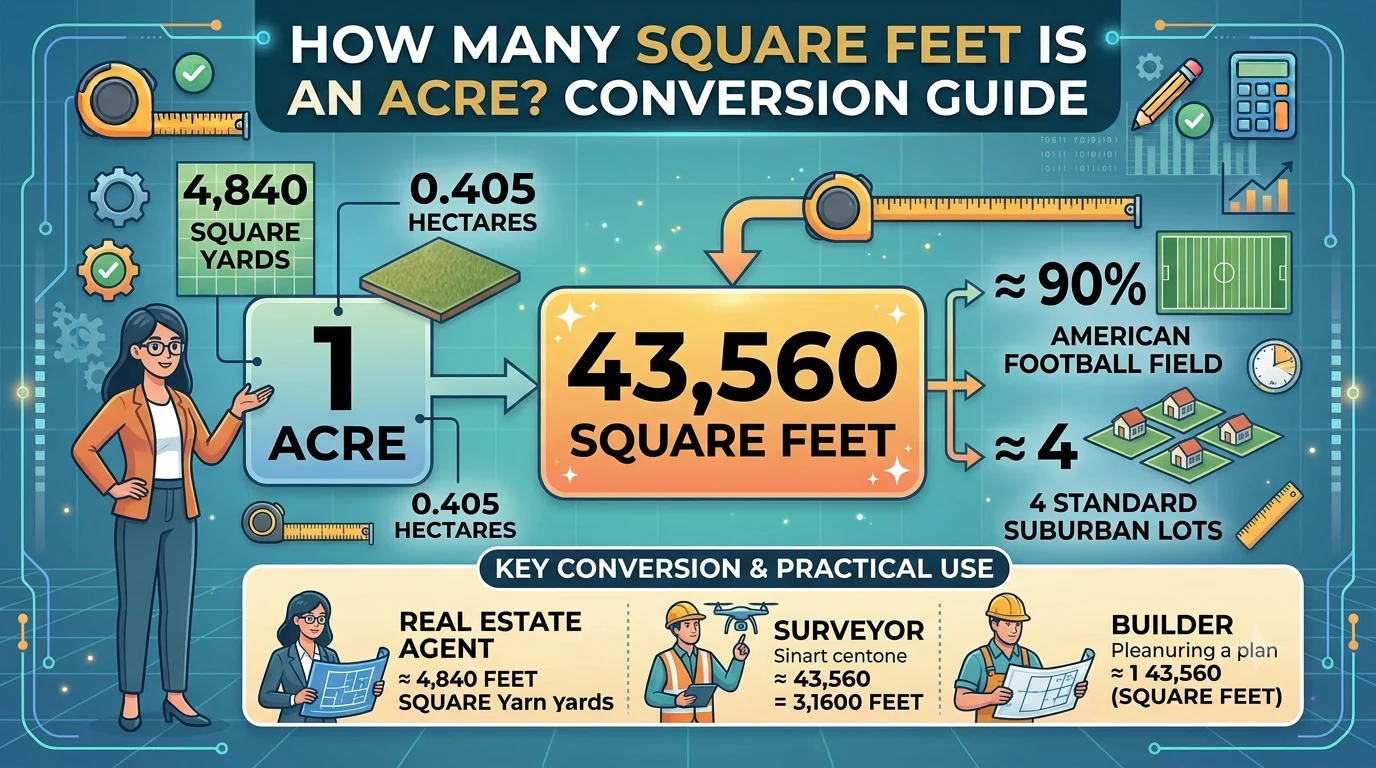 Infographic is showing that How Many Feet in 60 Inches? Easy Conversion Guide