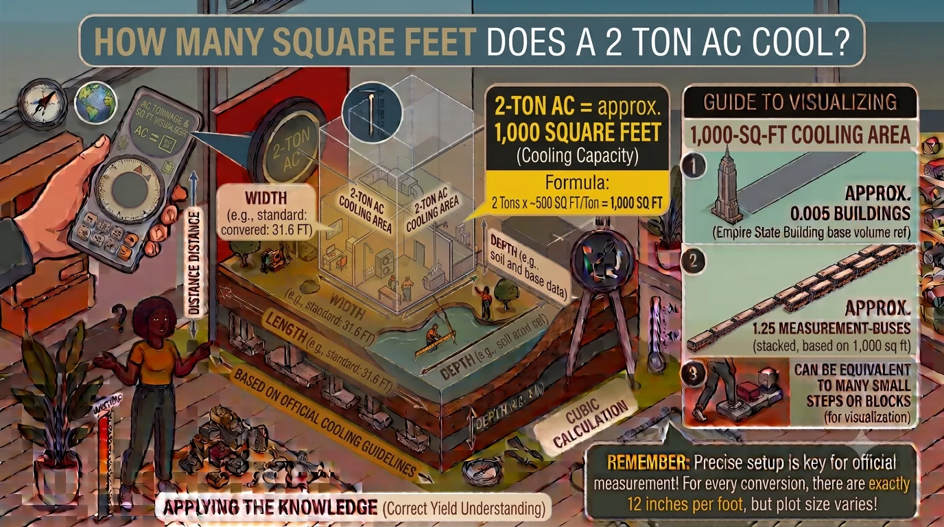 Infographic is showing that How Many Square Feet Per Ton of Air Conditioning?