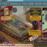 Infographic is showing that How Many Feet Should You Dim Your High Beams?