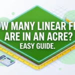 Infographic is showing that How Many Linear Feet Are in an Acre? Easy Guide