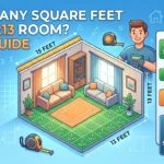 Infographic is showing that How Many Square Feet Is a 15x13 Room? Easy Guide