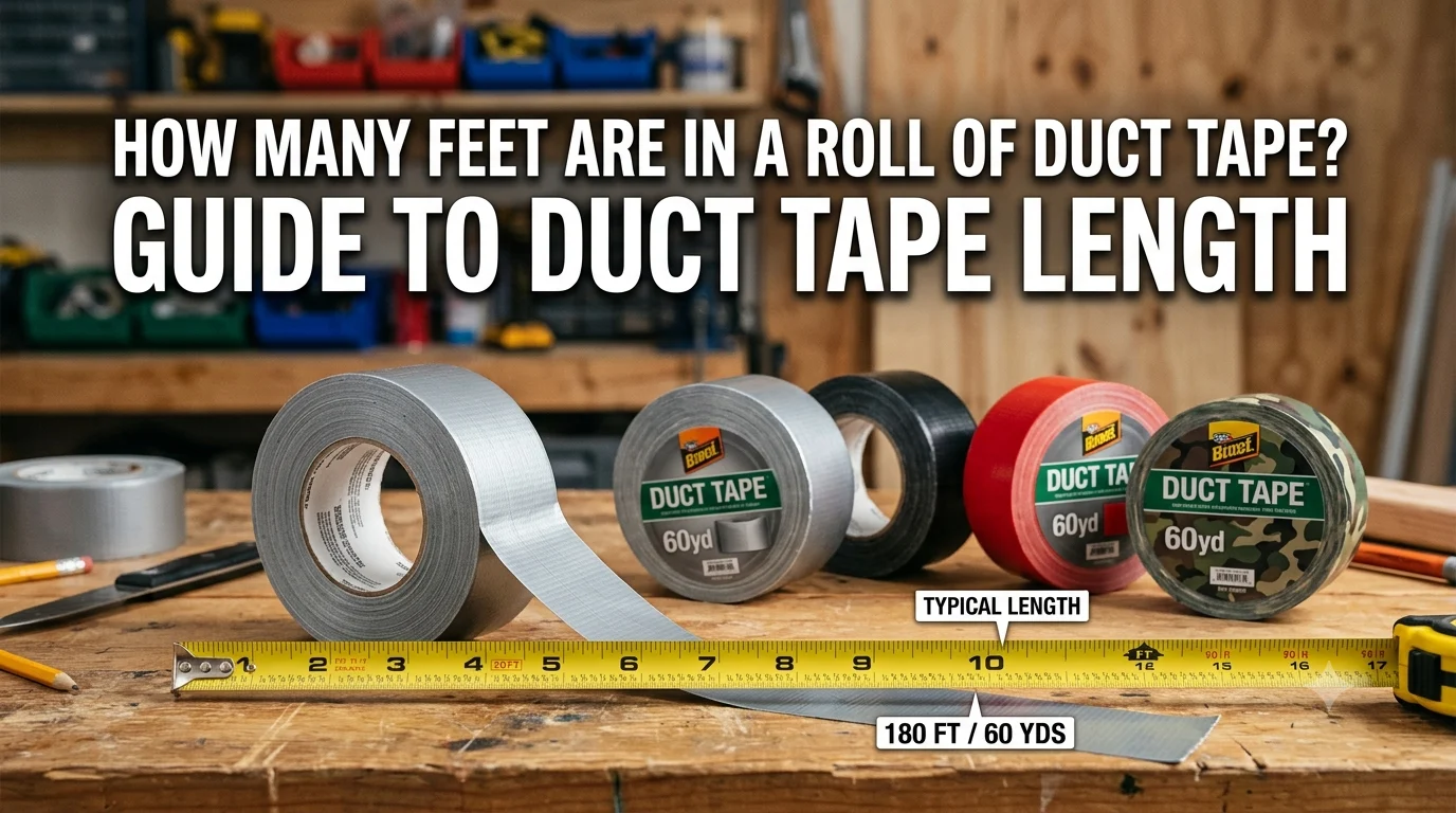 I'm givinHow Many Feet Are in a Roll of Duct Tape? Guide to Duct Tape Length